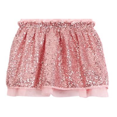 Preen/EDITION Girls' pink sequin embellished skirt